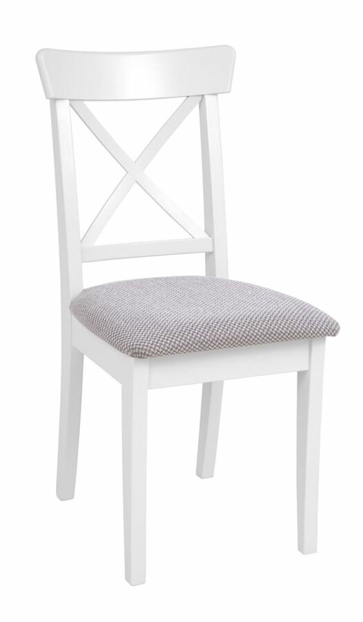 фото Стул с мягким сиденьем "Ингольф" (Белый тон/ткань)