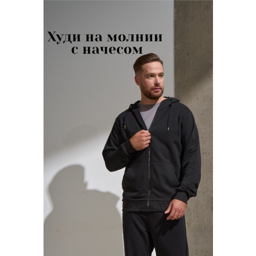 фото Толстовка uzcotton premium, размер 42-44\xs, , черный