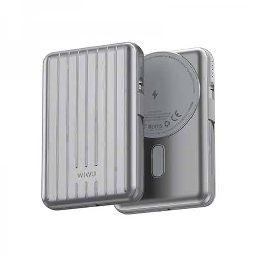Внешний аккумулятор Wiwu 10000mAh Trunk Series Power Bank PP03 Silver серебристый