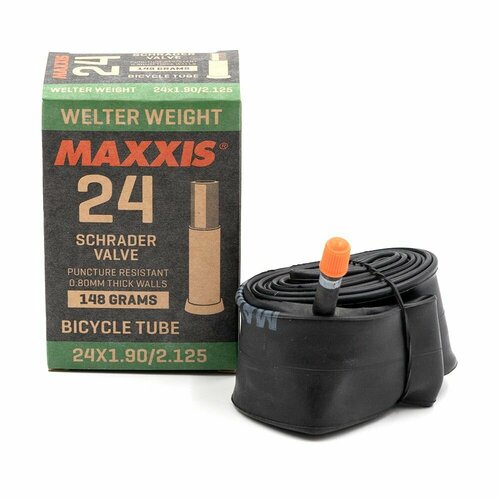 Камера 24x1.90/2.125 Maxxis Welter Weight, толщина 0.8 мм, автониппель