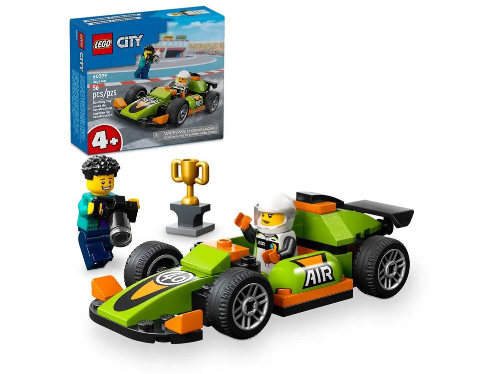 Конструктор Lego City 60399 Зеленый гоночный автомобиль .