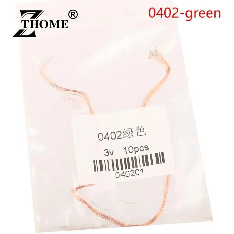 Светодиод SMD 0402 зеленый 3В 10шт