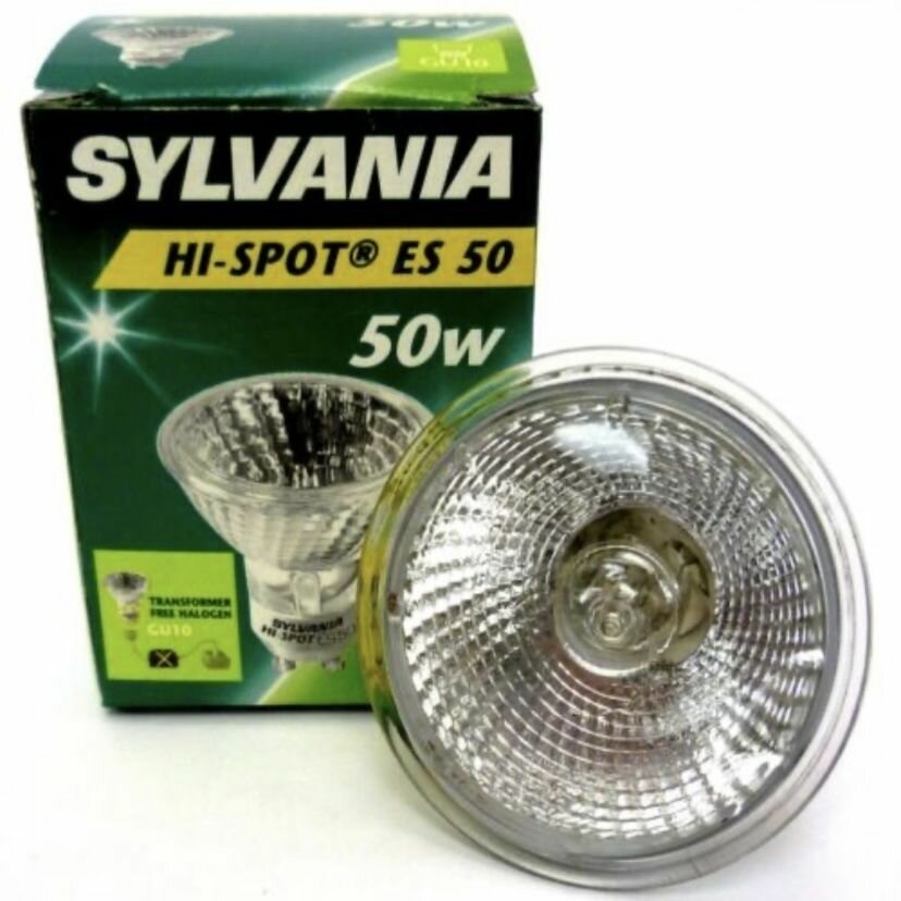 Sylvania Hi-Spot Лампочка ES50 50w 230v GU10 25 градусов галогенная теплый белый свет / 1 штука 0021262