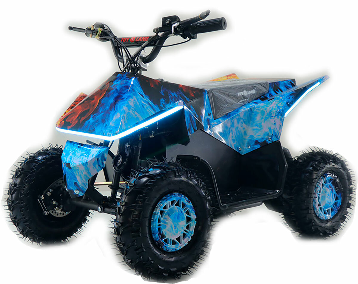 Детский электромобиль квадроцикл ToyLand Киберквад ATV-2E 36V1000W пламя