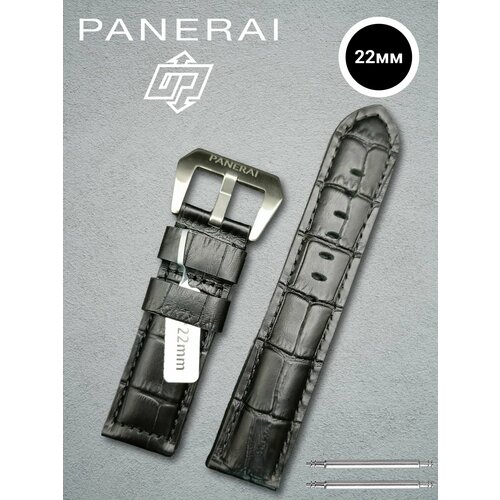 Ремешок PANERAI, размер 22мм, черный