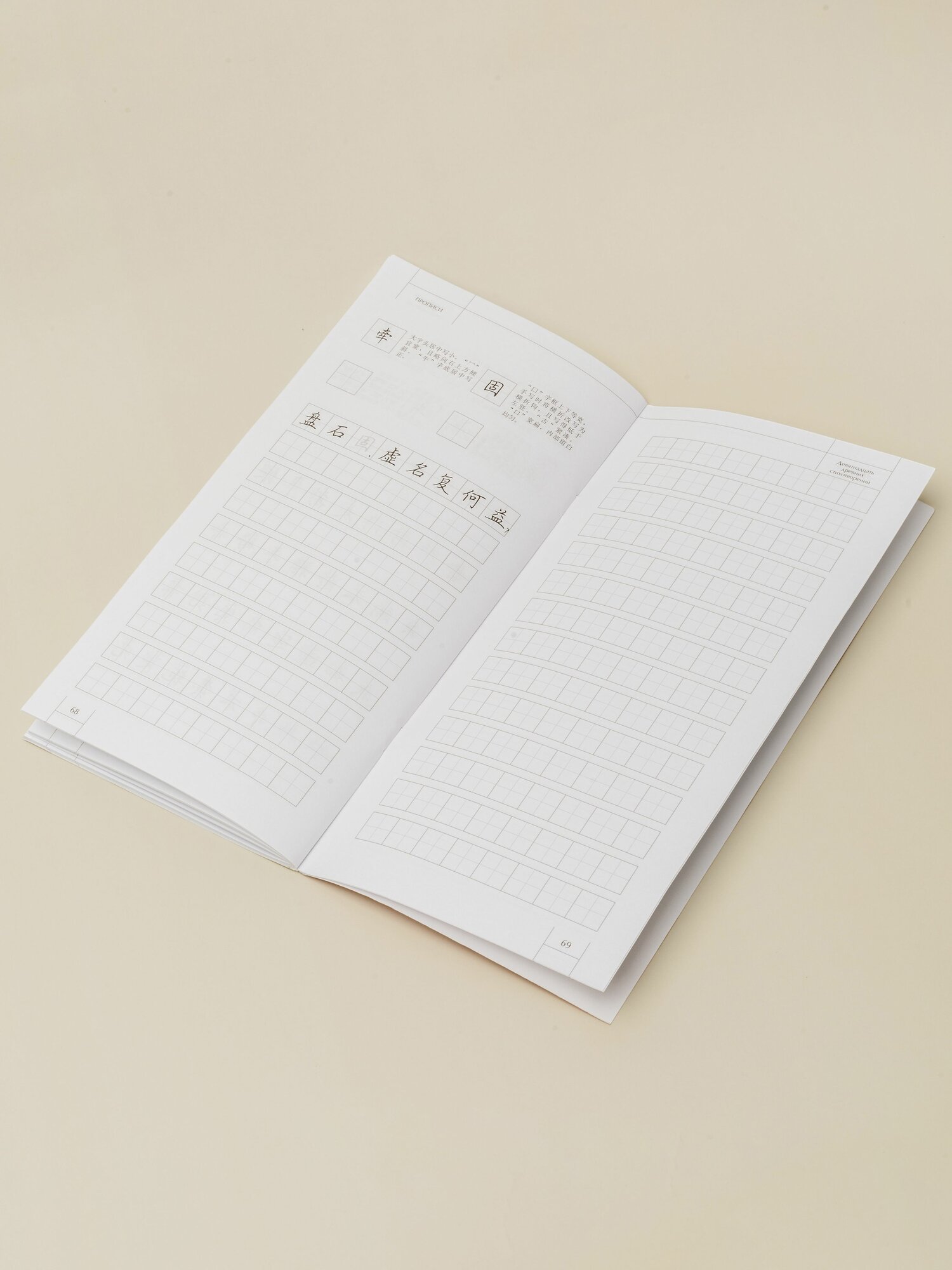 Прописи по каллиграфии. Тысячесловие / Автор: Тянь Инчжан, на китайском языке — фото 1