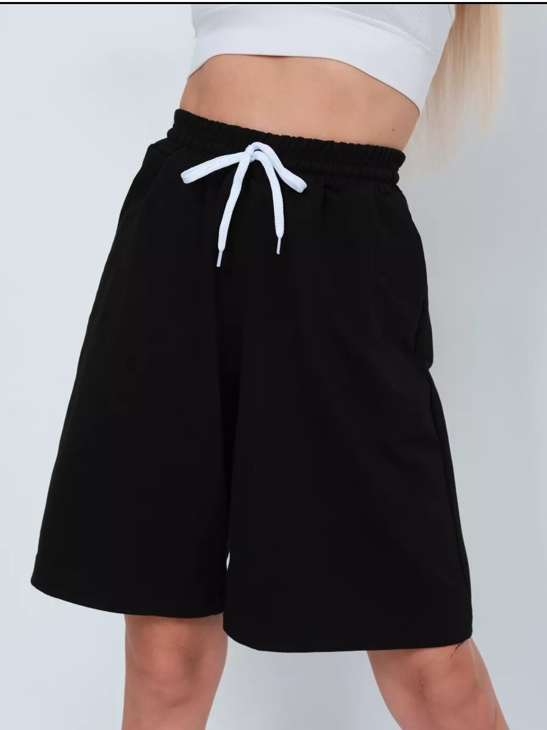 Бермуды  ШОРТЫ, размер 46, темно-синий — фото 1