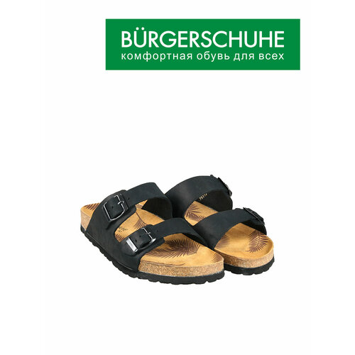 фото Сандалии burgerschuhe, размер 39, черный матовый
