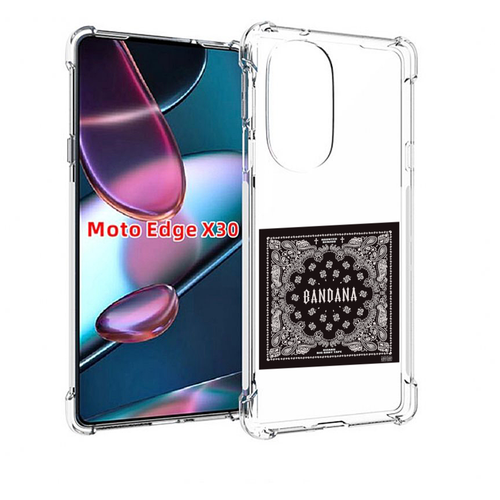 Чехол MyPads Bandana I Big Baby Tape для Motorola Moto Edge X30 задняя-панель-накладка-бампер