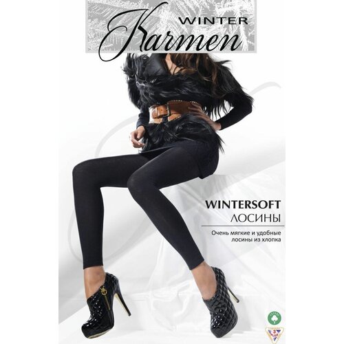 Леггинсы Karmen Wintersoft лосины, nero (черный), 3