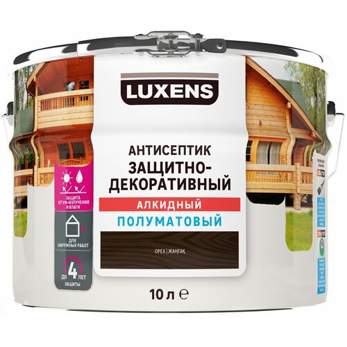 Антисептик Luxens полуматовый орех 10 л антисептик decotech eco орех 10 л