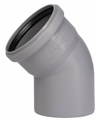 Отвод однораструбный 40 х 45° OSTENDORF HTB для канализации