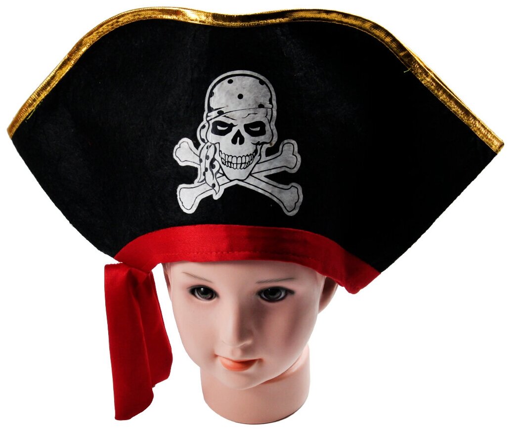 Шляпа пирата детская карнавальная