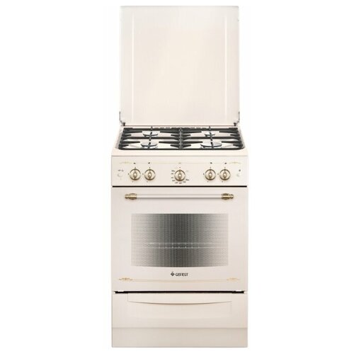 Плита газовая GEFEST 6100-01 0186 бежевый ретро чугун 2397000₽