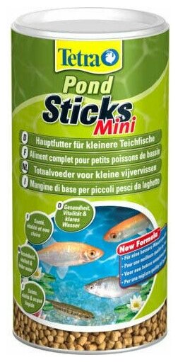 Tetra Pond Sticks Mini корм для мелких прудовых рыб мини-палочки 1 л