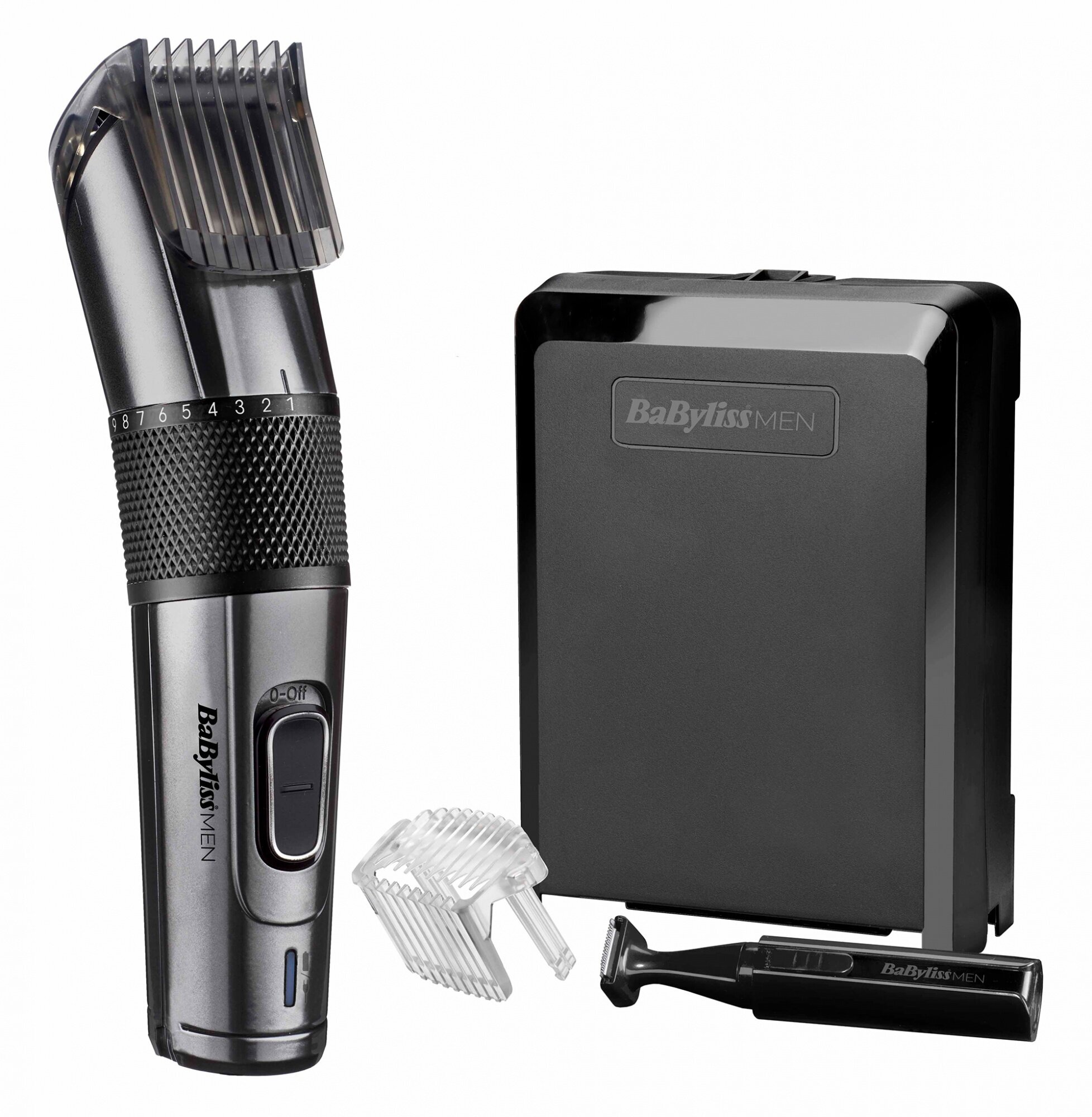 Машинка для стрижки Babyliss E978E черный насадок в компл2шт