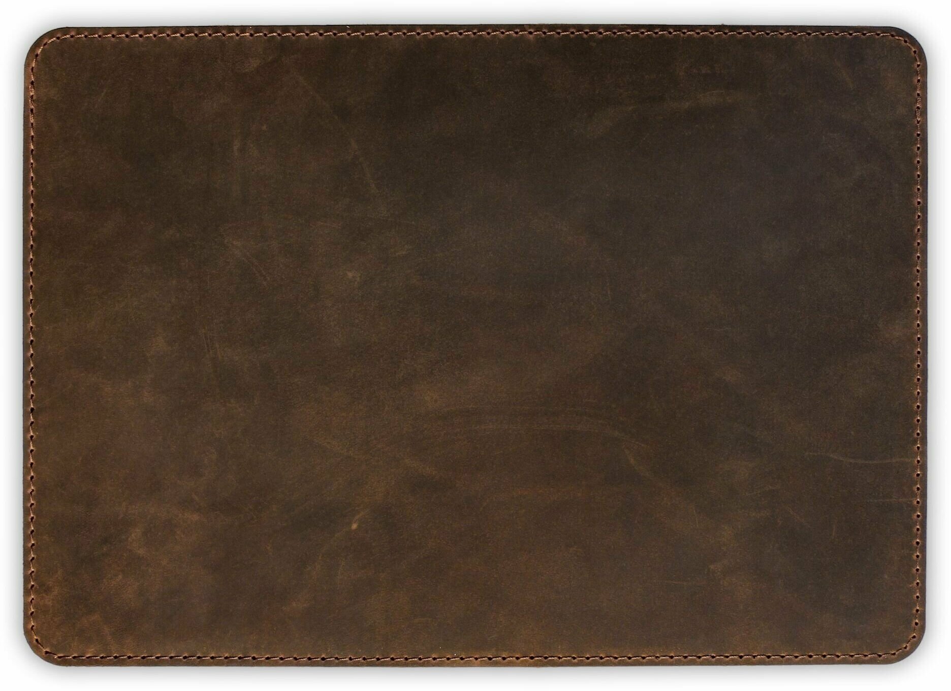 Кожаный чехол для Macbook Air/Pro 13. Горизонтальный. Цвет "Табачный"