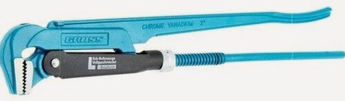 Изображение товара Ключ трубный Gross 15605, рычажный, №3, 2", цельнокованый, CrV, тип - "L"