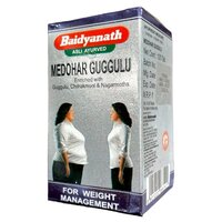 Таблетки Medohar Guggulu Baidyanath / Медохар Гуггулу Байдианатх, средство для похудения, для снижения уровня холестерина, 120 таб.