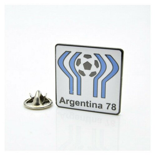 Значок ФК чемпионат мира по футболу 1978 (Аргентина) эмблема белая