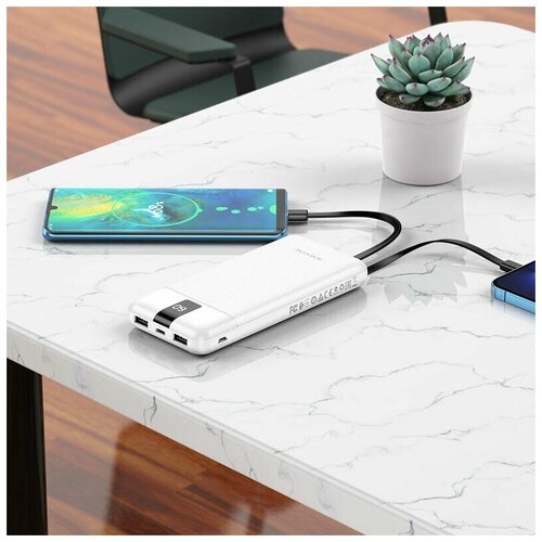Power bank 10000 5V2A для зарядки телефонакабель Type-C повербанк для айфона смартфона 193500₽