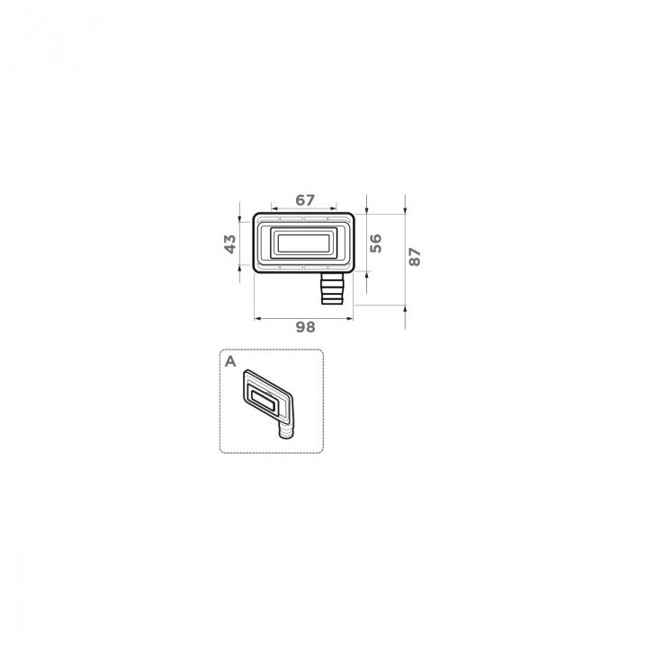 перелив для моек Artceramic Omoikiri OV-1-ARTC-LG - фотография № 4