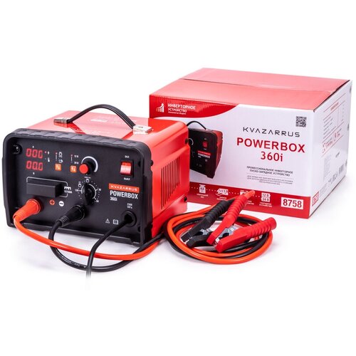 Инверторное пуско-зарядное устройство Foxweld KVAZARRUS POWERBOX 360I с таймером 8758 2071800₽