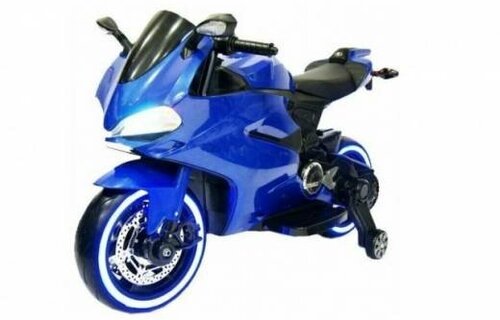 Детский электромотоцикл Ducati со светящимися колесами - FT-8728-BLUE