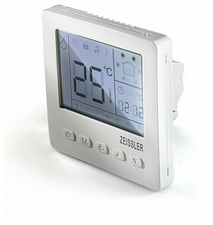 Термостат комнатный с датчиком температуры тёплого пола 3м 220В/3А-TIM-M7.713 - фотография № 2