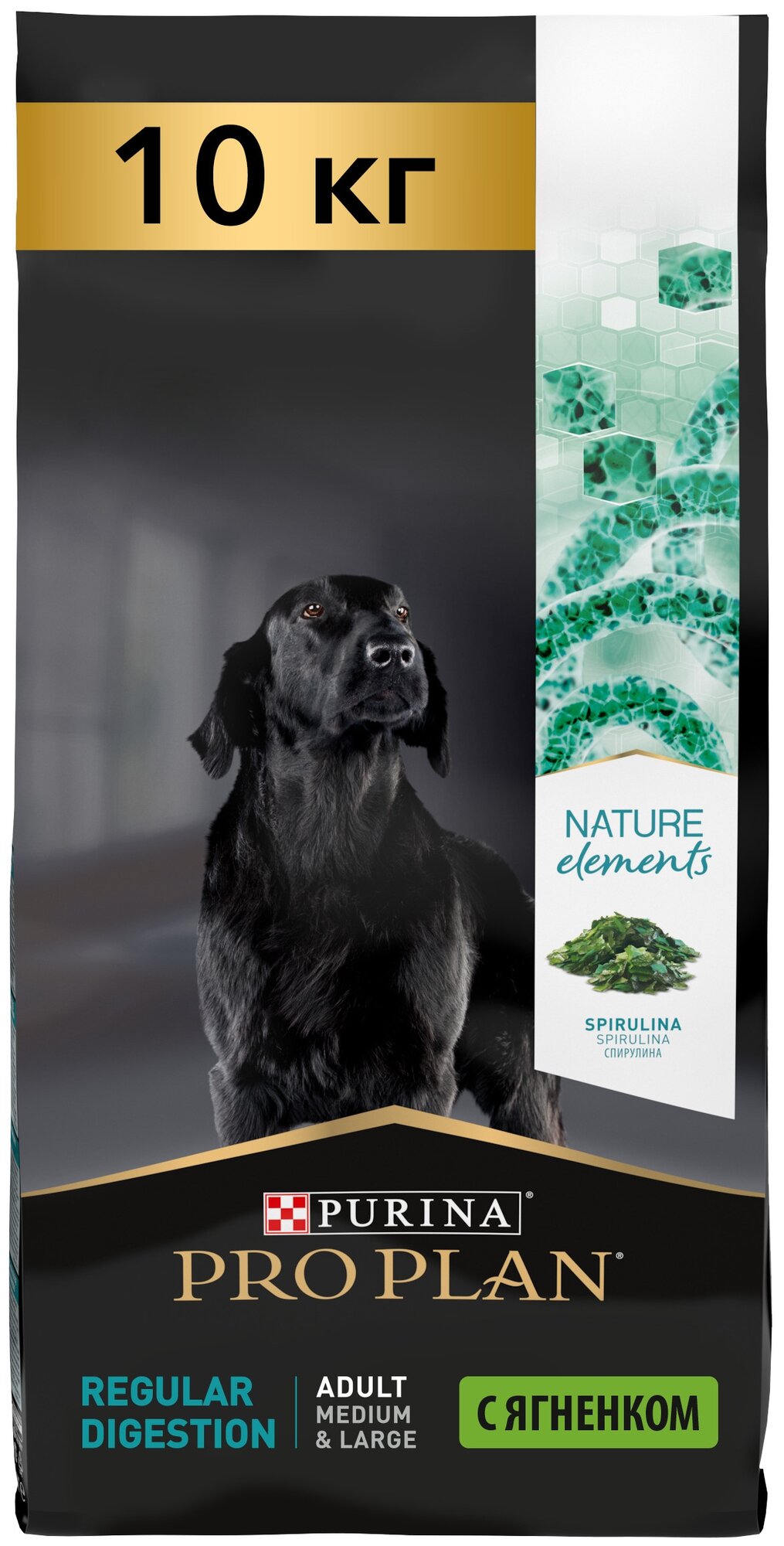 Сухой корм Pro Plan® Nature Elements для взрослых собак средних и крупных пород, с высоким содержанием ягненка, Пакет, 10 кг