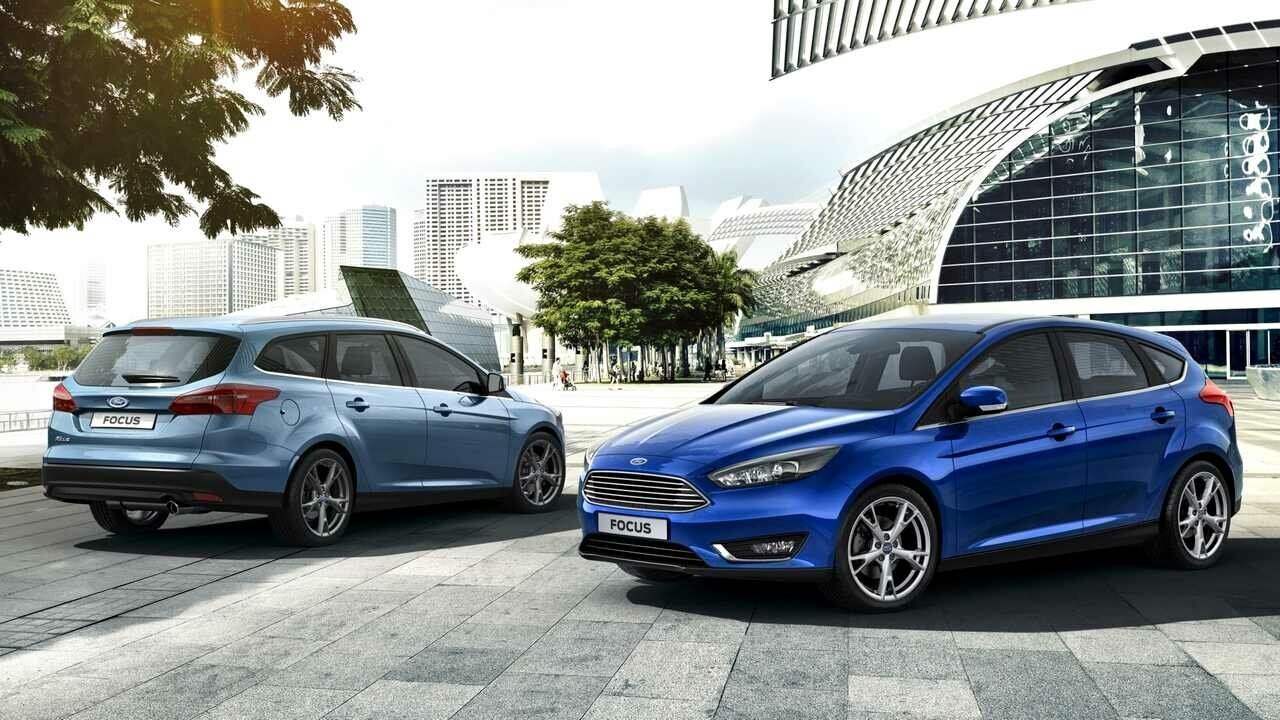 Картина на холсте 60x110 LinxOne "2014 Focus форд фокус Ford" интерьерная для дома / на стену / на кухню / с подрамником