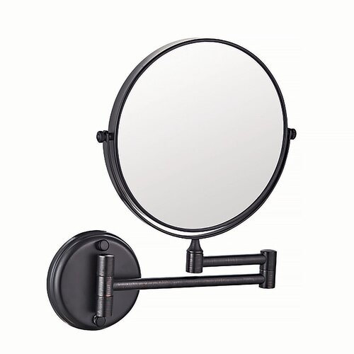 Косметическое зеркало для ванной AZARIO ALTRE 200 мм черный матовый AZ-211B
