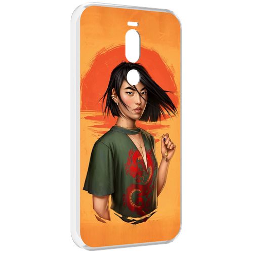 Чехол MyPads девушка-в-оранжевом-фоне женский для Meizu X8 задняя-панель-накладка-бампер чехол mypads девушка в оранжевом фоне женский для doogee v30 задняя панель накладка бампер