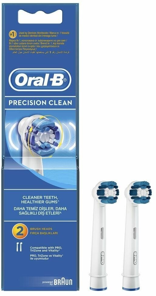 Насадки Oral-B EB20-2 Precision Clean для электрической зубной щетки, 2 шт. - фотография № 4