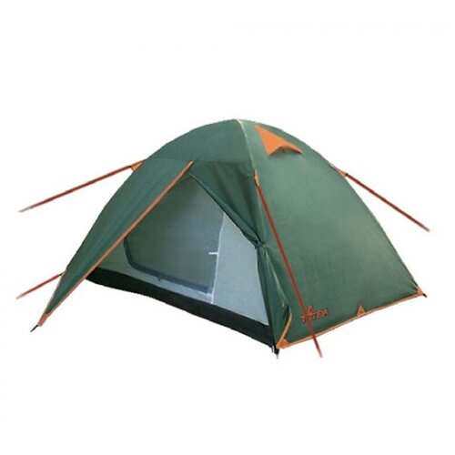 палатка туристическая аtemi onega 3 cx двухслойная трёхместная Палатка Tepee 3 V2 зеленый (TTT-026) Totem