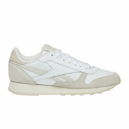 Кроссовки Reebok Classic Leather, демисезон/лето, натуральная кожа, перфорированные, размер 11,5 US, белый