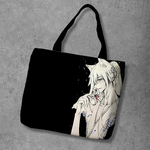 фото Сумка шоппер anime dakimakura, фактура рельефная, мультиколор