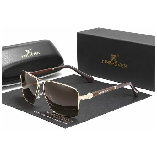 фото Очки солнцезащитные n7790_gold_brown kingseven