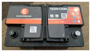 EUROREPAR EFB Batterie Autobatterie Starterbatterie 12V 70Ah 720A/EN  1620012580