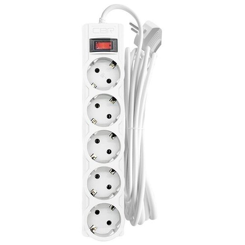 Сетевой фильтр CBR 5 Sockets 1.8m CSF 2505-1.8 White CB