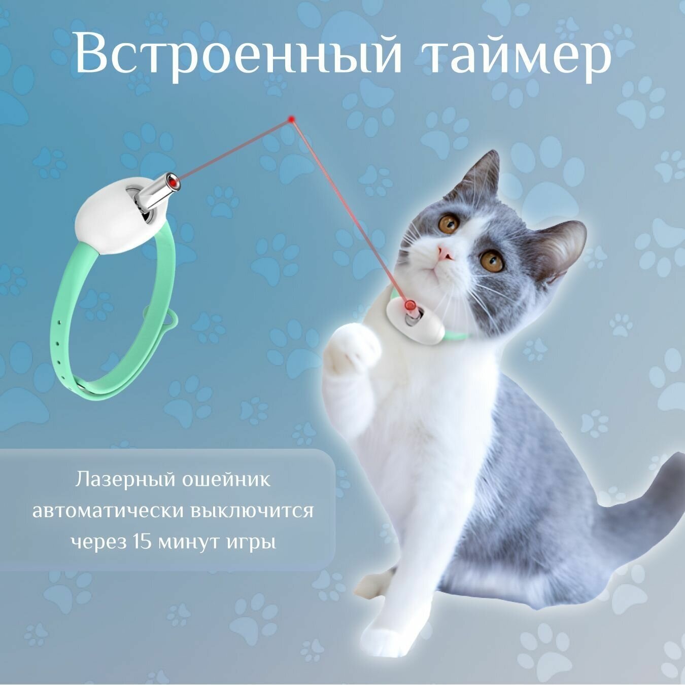 Ошейник с лазером для кошки - фотография № 5