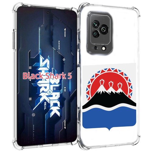 Чехол MyPads герб-камчатский-край для Xiaomi Black Shark 5 задняя-панель-накладка-бампер