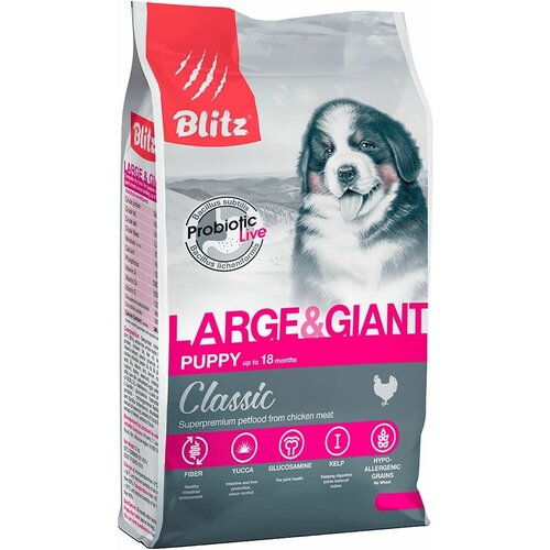 Blitz Puppy Large & Giant Блиц Classic сухой корм для щенков крупных и гигантских пород 2 кг