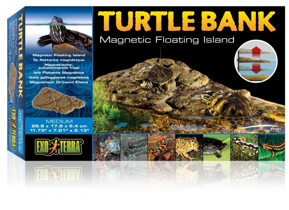 Черепаший берег EXO TERRA(HAGEN) EXO TERRA Turtle Island Magnetic 29.8x17.8x5.4 см. PT3801 (H238014) - фотография № 3