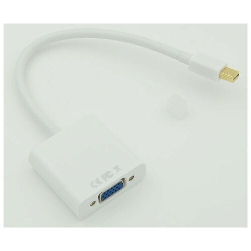 Переходник miniDisplayPort (m) VGA (f) белый переходник minidisplayport m dvi f белый