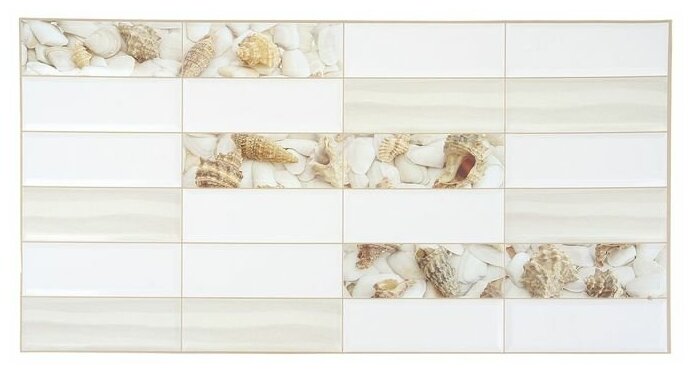 фото Панель ПВХ мозаика Песчаный берег 955х480