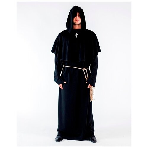 Костюм монаха черный, XXL костюм монаха синий xxl