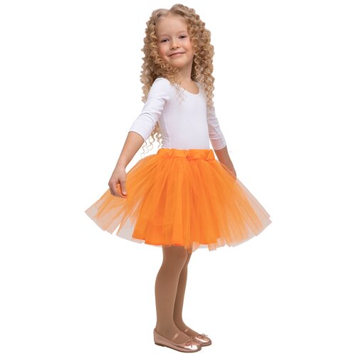 Школьная юбка Вестифика, размер 32-34, оранжевый школьная юбка вестифика размер 32 34 фуксия