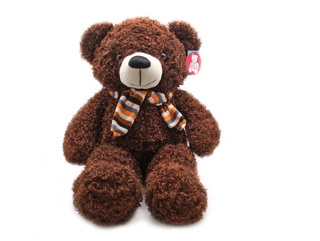 Мягкая игрушка Magic Bear Toys Медведь коричневый с бантом 60 см.