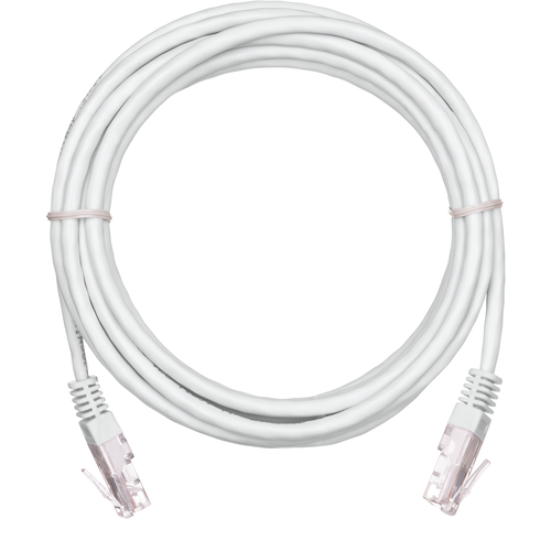 Патч-корд 1м Белый NETLAN RJ45 U/UTP 4 пары